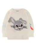 Molo Gilby rabbit-motif jumper - White