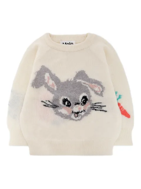 Molo Gilby rabbit-motif jumper