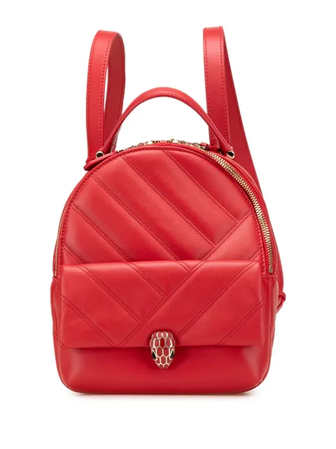 Bvlgari Pre-Owned 2010-2025 Leather Serpenti Cabochon backpack