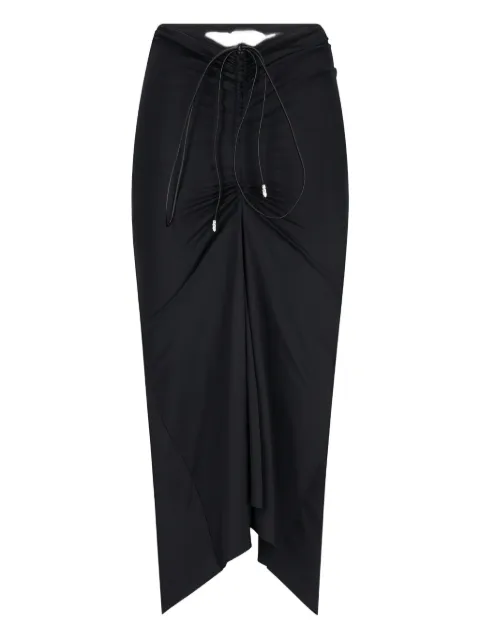 DEFAÏENCE Anqā ruched midi skirt