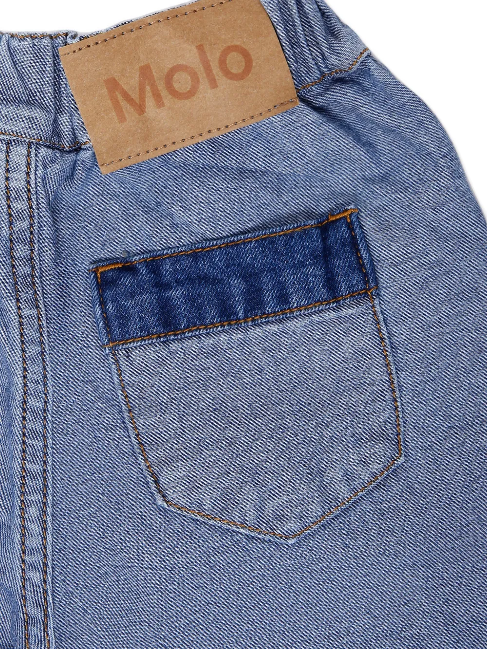 Molo Samara jeans met contrasterende afwerking Blauw