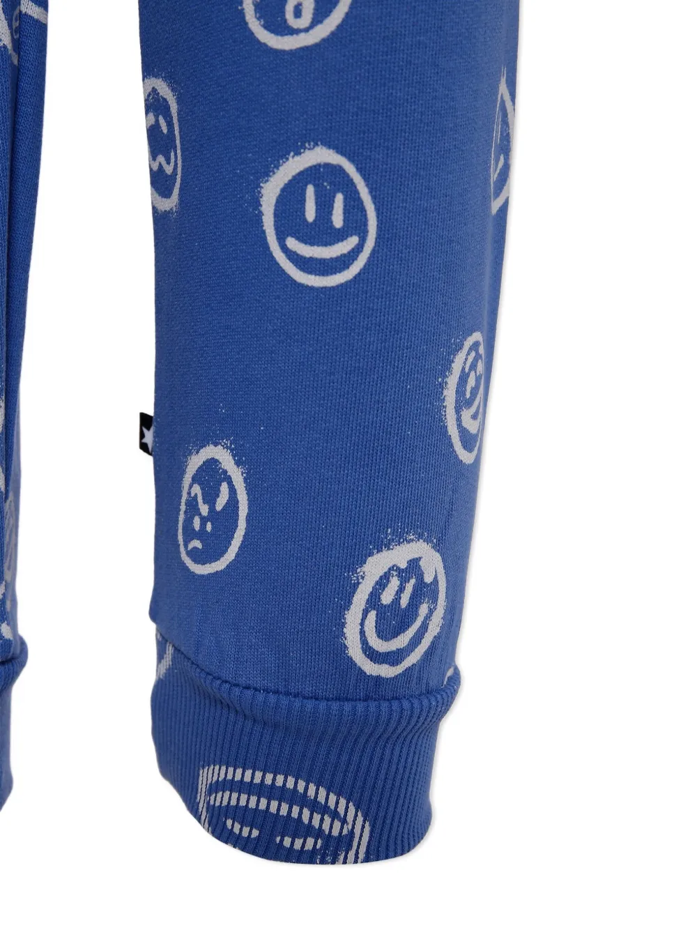 Molo Simeon trainingsbroek met smiley-print Blauw