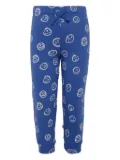 Molo Simeon smiley-face track pants - Blue