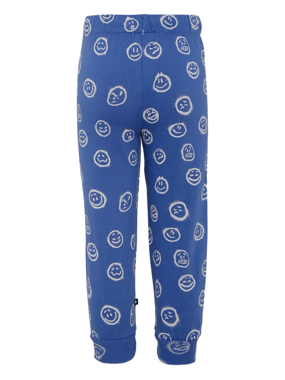 Molo Simeon trainingsbroek met smiley-print Blauw