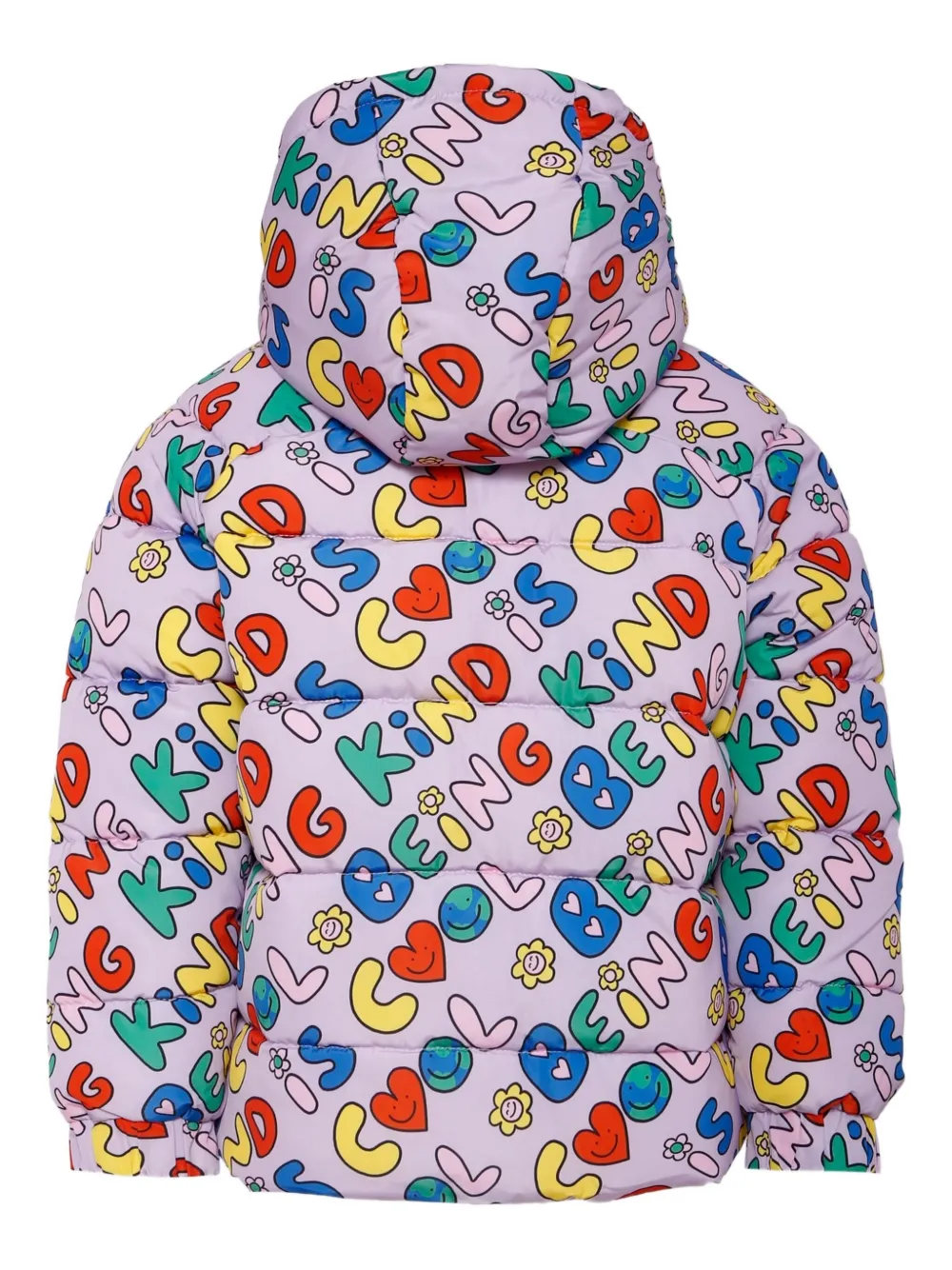 Stella McCartney Kids Regenjas met capuchon en Earth Friends-print Paars