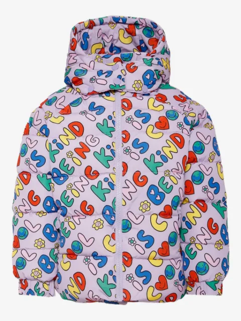 Stella McCartney Kids Earth Friends-print hooded raincoat