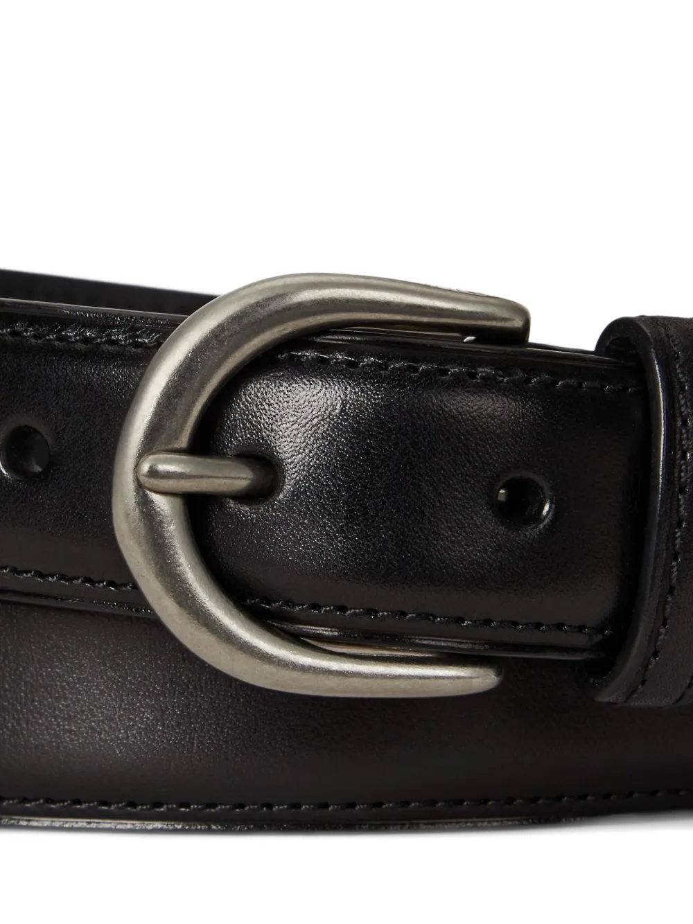 Polo Ralph Lauren Leren gespriem Zwart