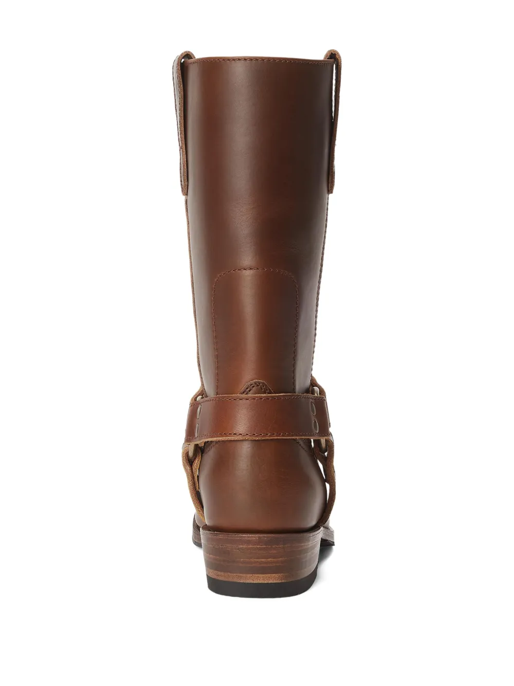 Polo Ralph Lauren leather biker boots Brown