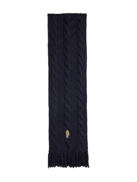 Polo Ralph Lauren وشاح مطرز بحياكة الضفيرة