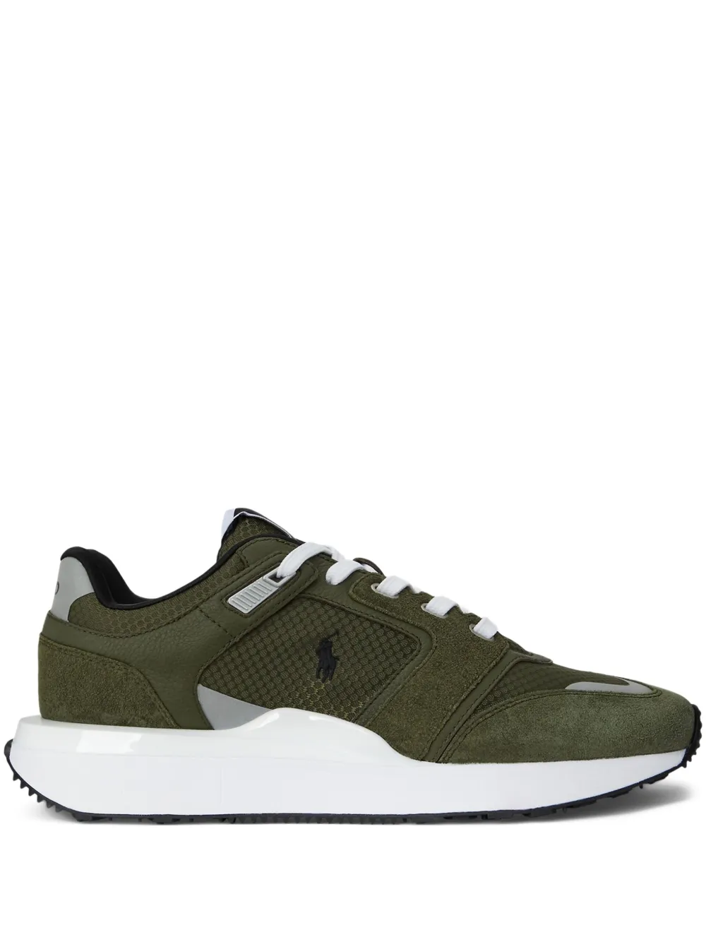Polo Ralph Lauren Pony Ballerina debossed-logo lace-up sneakers Brown