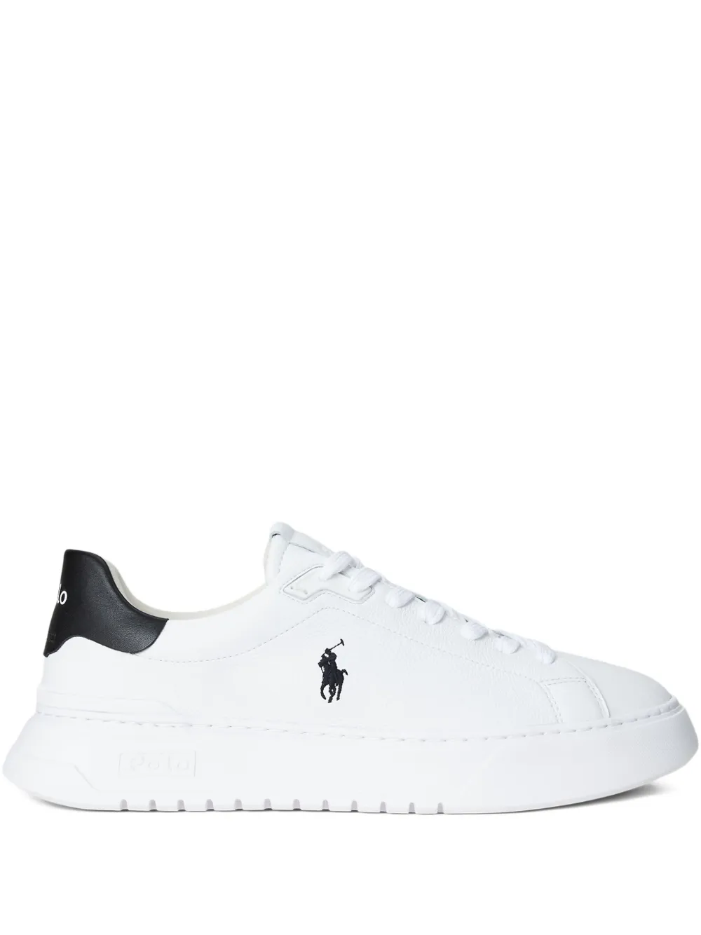 Polo Ralph Lauren Pony Ballerina debossed-logo lace-up sneakers Brown