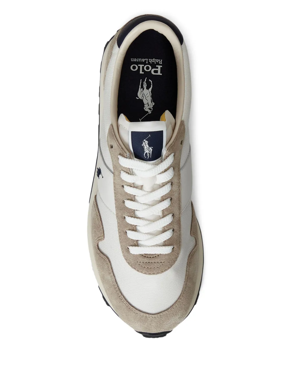 Polo Ralph Lauren PRL Trail 125 suede mesh sneakers White
