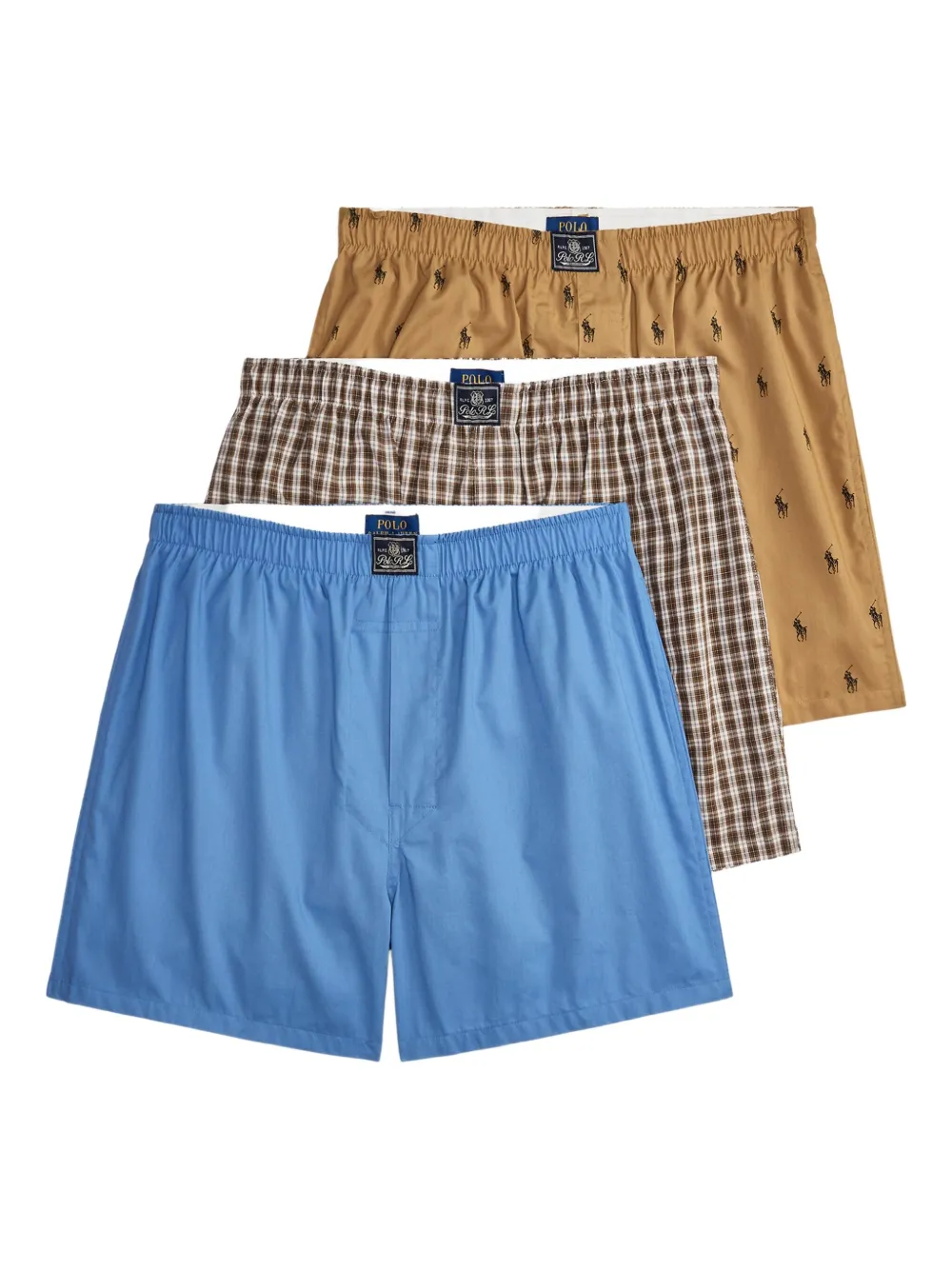 Polo Ralph Lauren Twee katoenen boxershorts Blauw