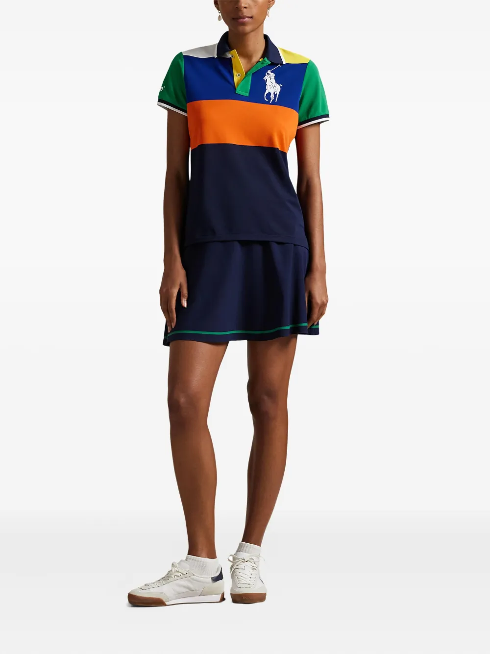 Polo Ralph Lauren Poloshirt met colourblocking Zwart