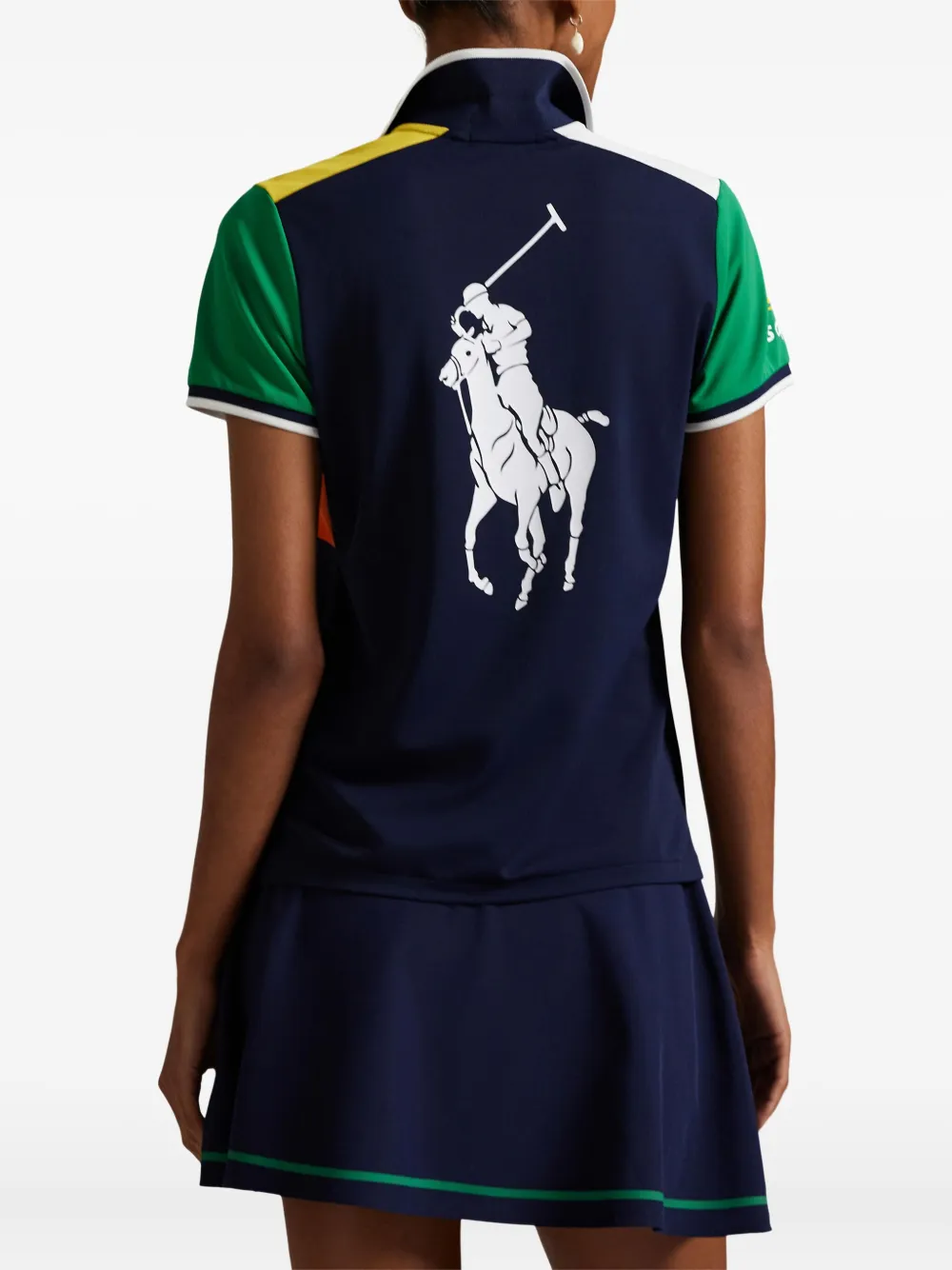 Polo Ralph Lauren Poloshirt met colourblocking Zwart