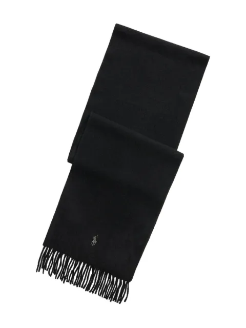 Polo Ralph Lauren wool fringed scarf