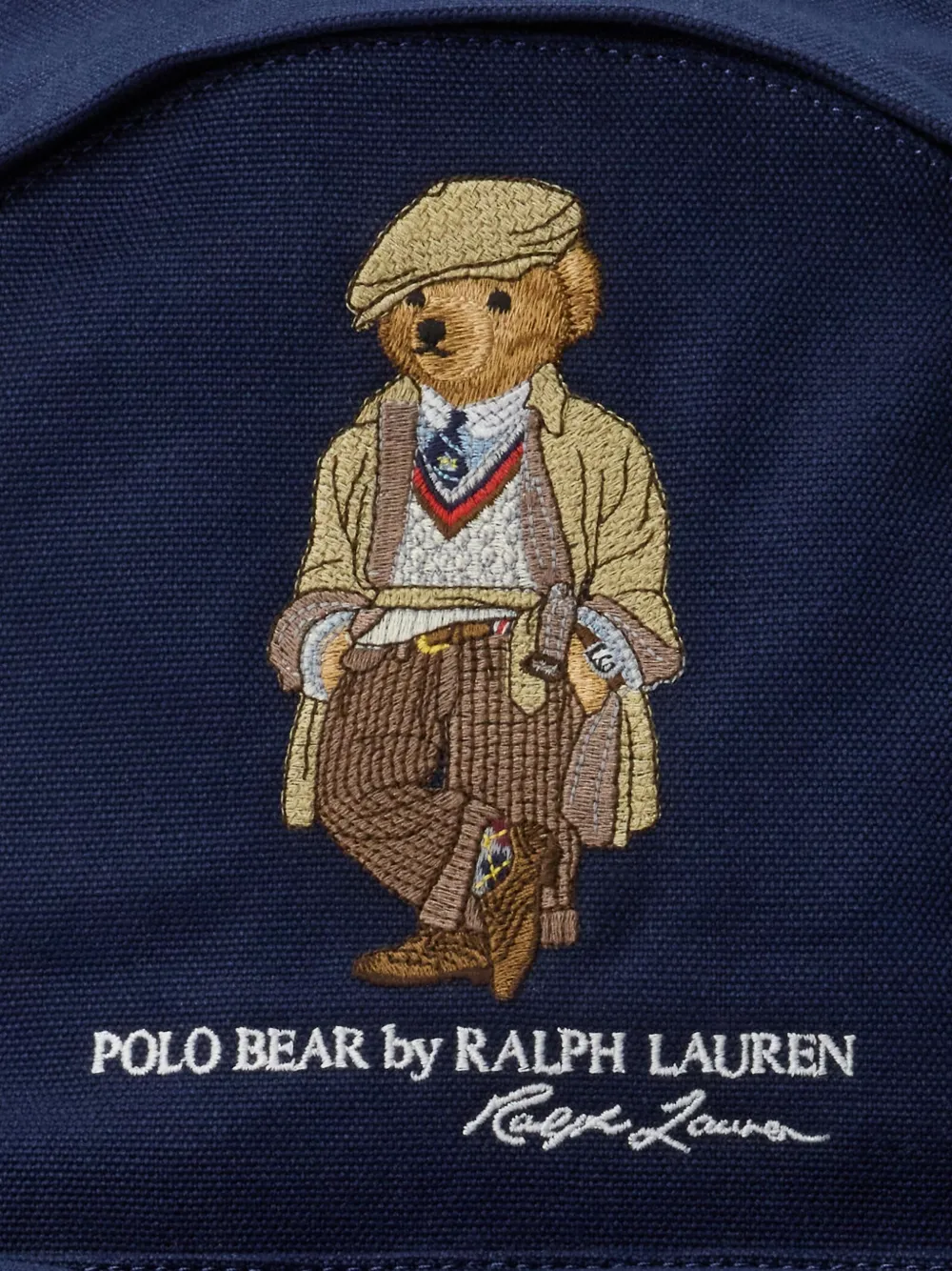 Polo Ralph Lauren Canvas rugzak met Polo Bear-borduurwerk Blauw