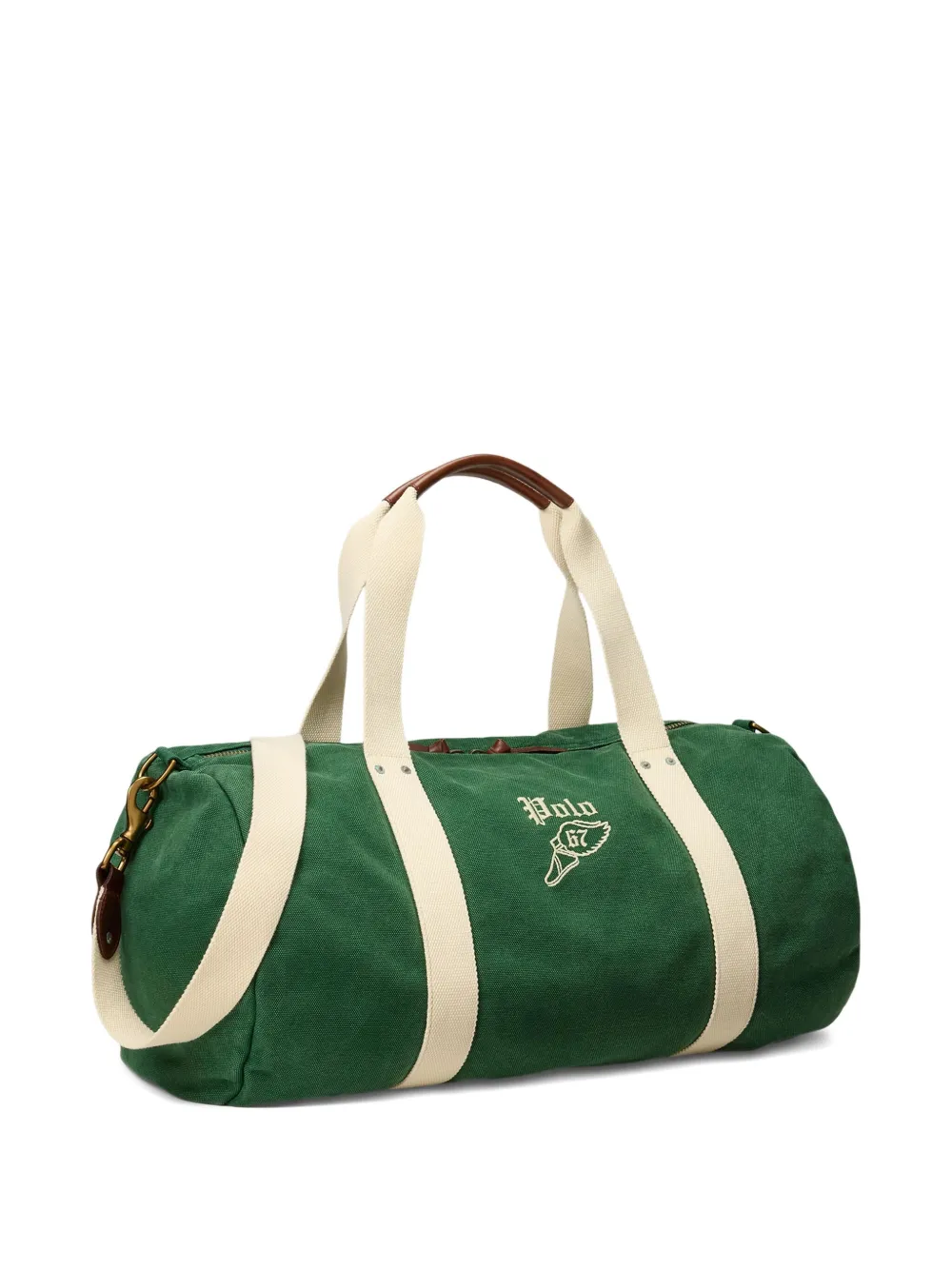 Polo Ralph Lauren Canvas duffeltas met borduurwerk Groen