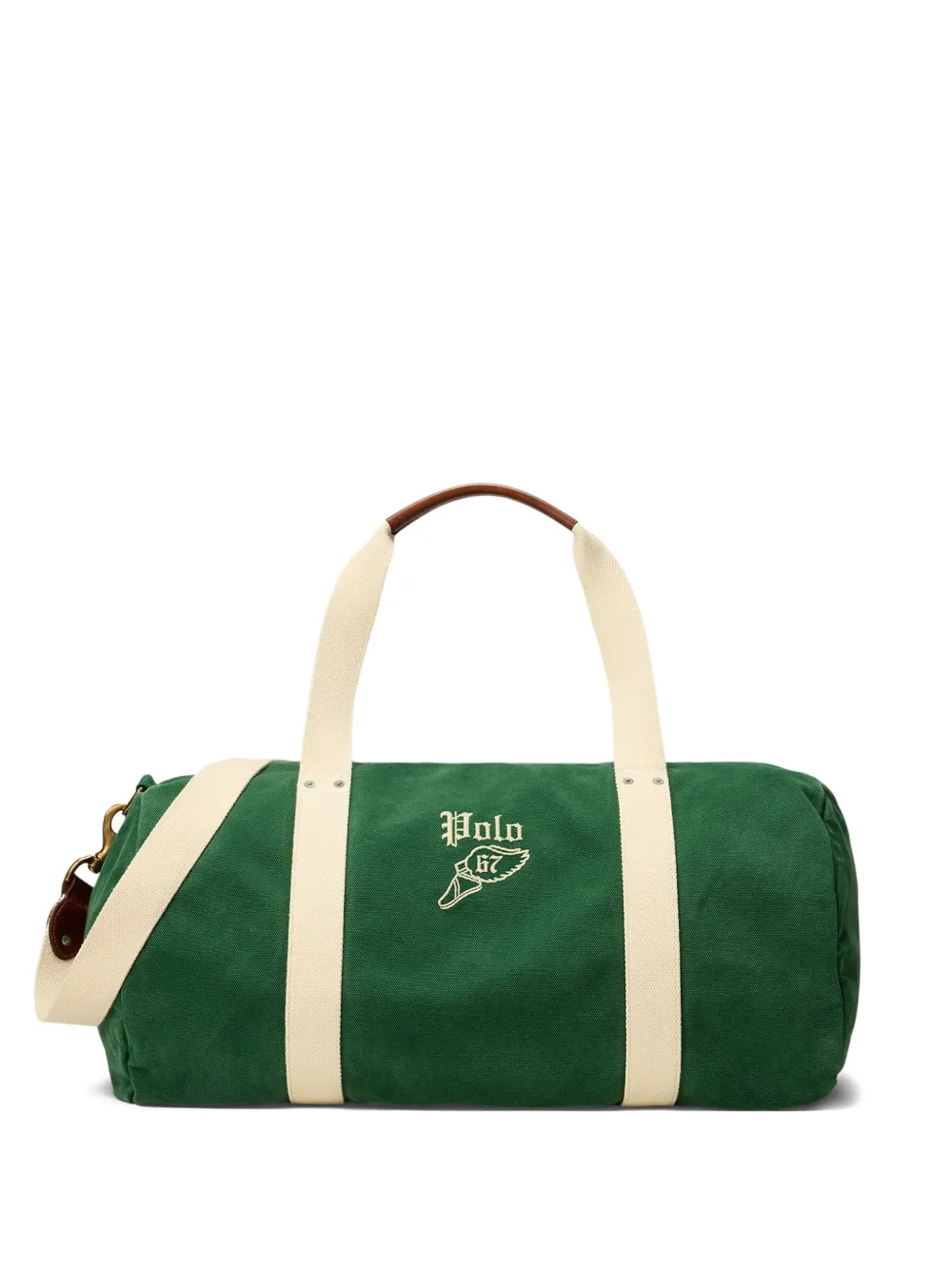 Polo Ralph Lauren Canvas duffeltas met borduurwerk Groen