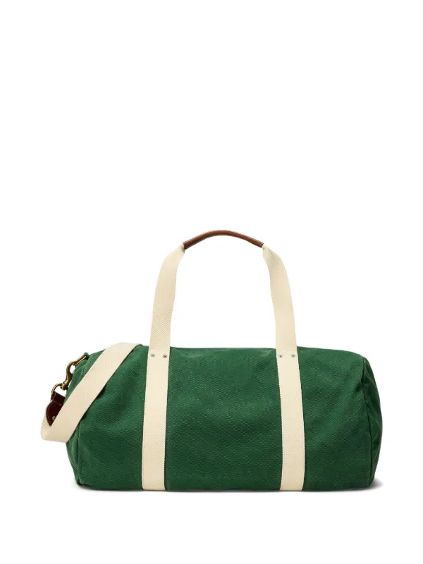 Polo Ralph Lauren Embroidered Canvas Duffle Bag Green