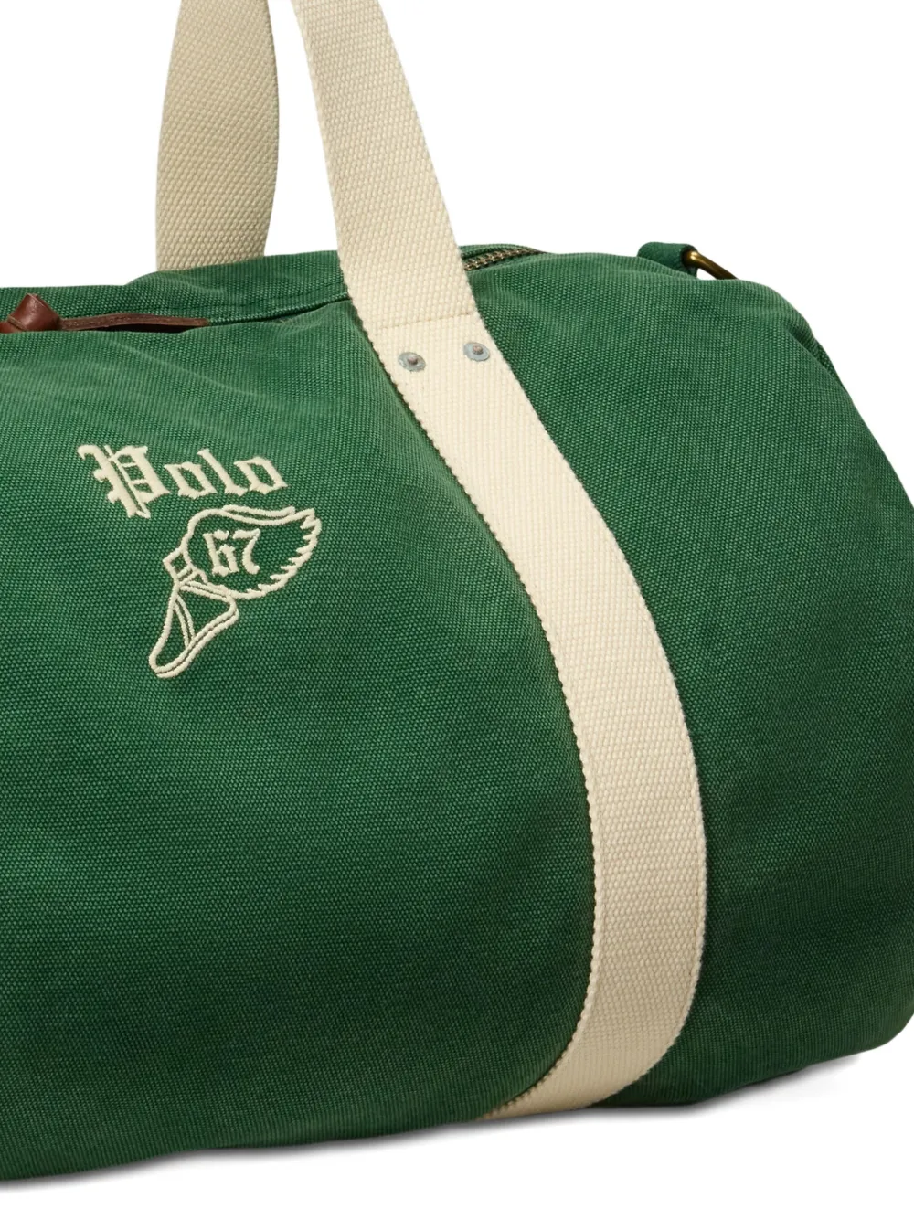 Polo Ralph Lauren Canvas duffeltas met borduurwerk Groen