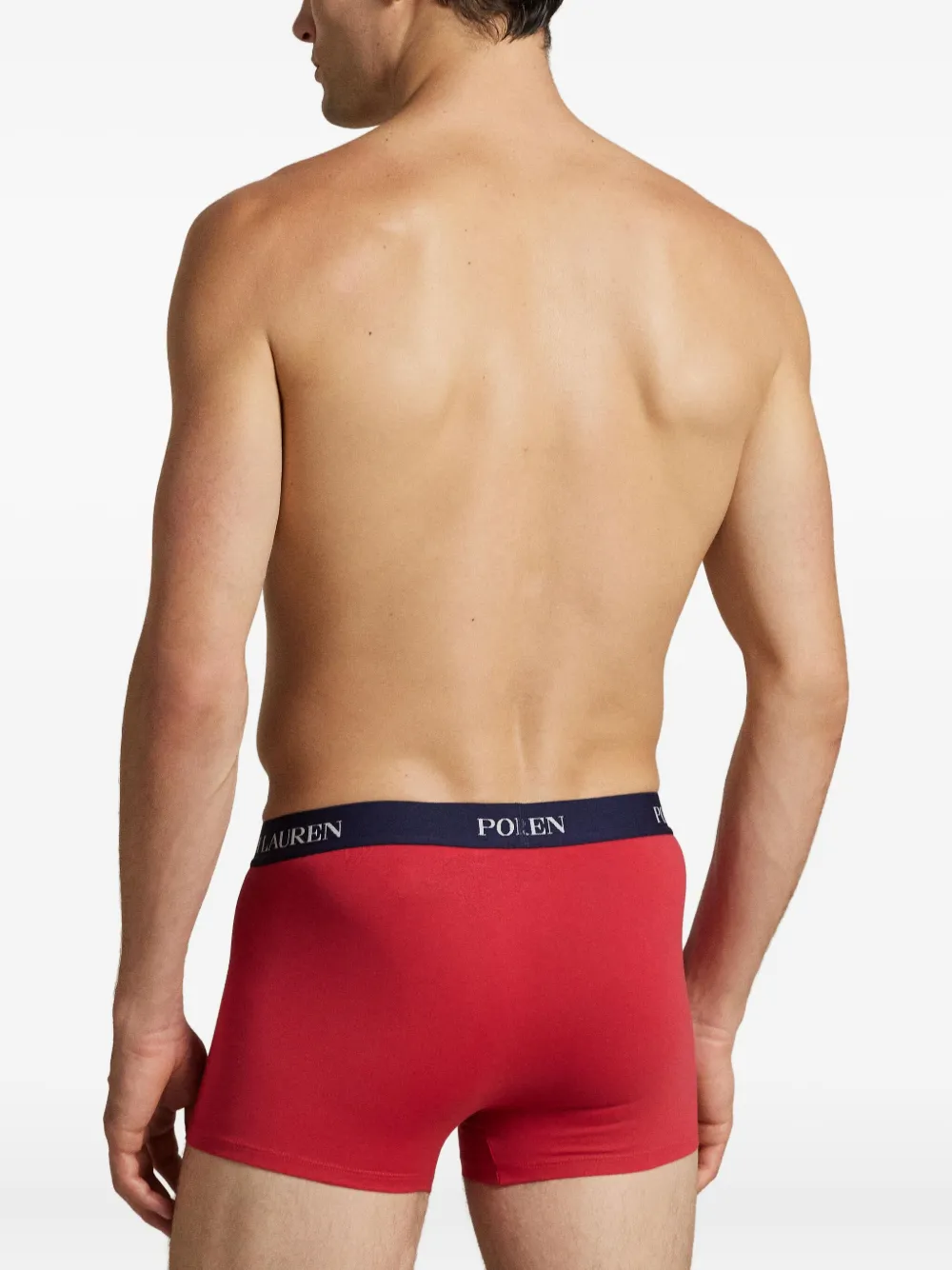 Polo Ralph Lauren Drie boxershorts met logoband Rood