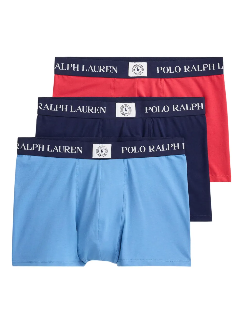 Polo Ralph Lauren Drie boxershorts met logoband Rood