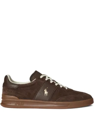 Polo Ralph Lauren レザースニーカー | ブラック | FARFETCH JP