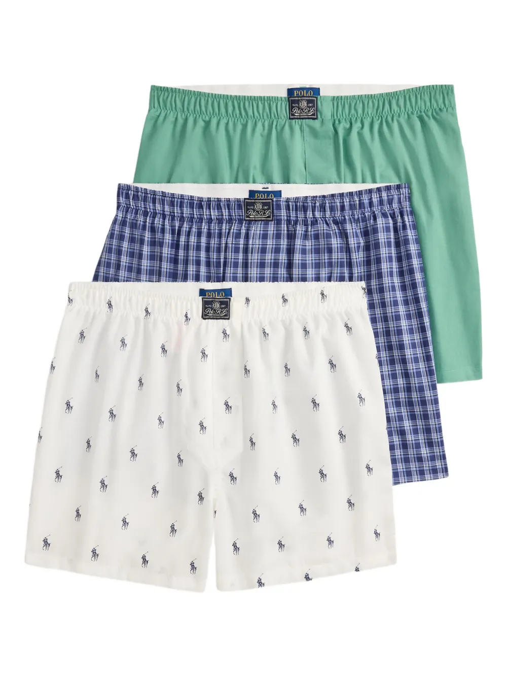 Polo Ralph Lauren Twee katoenen boxershorts Groen