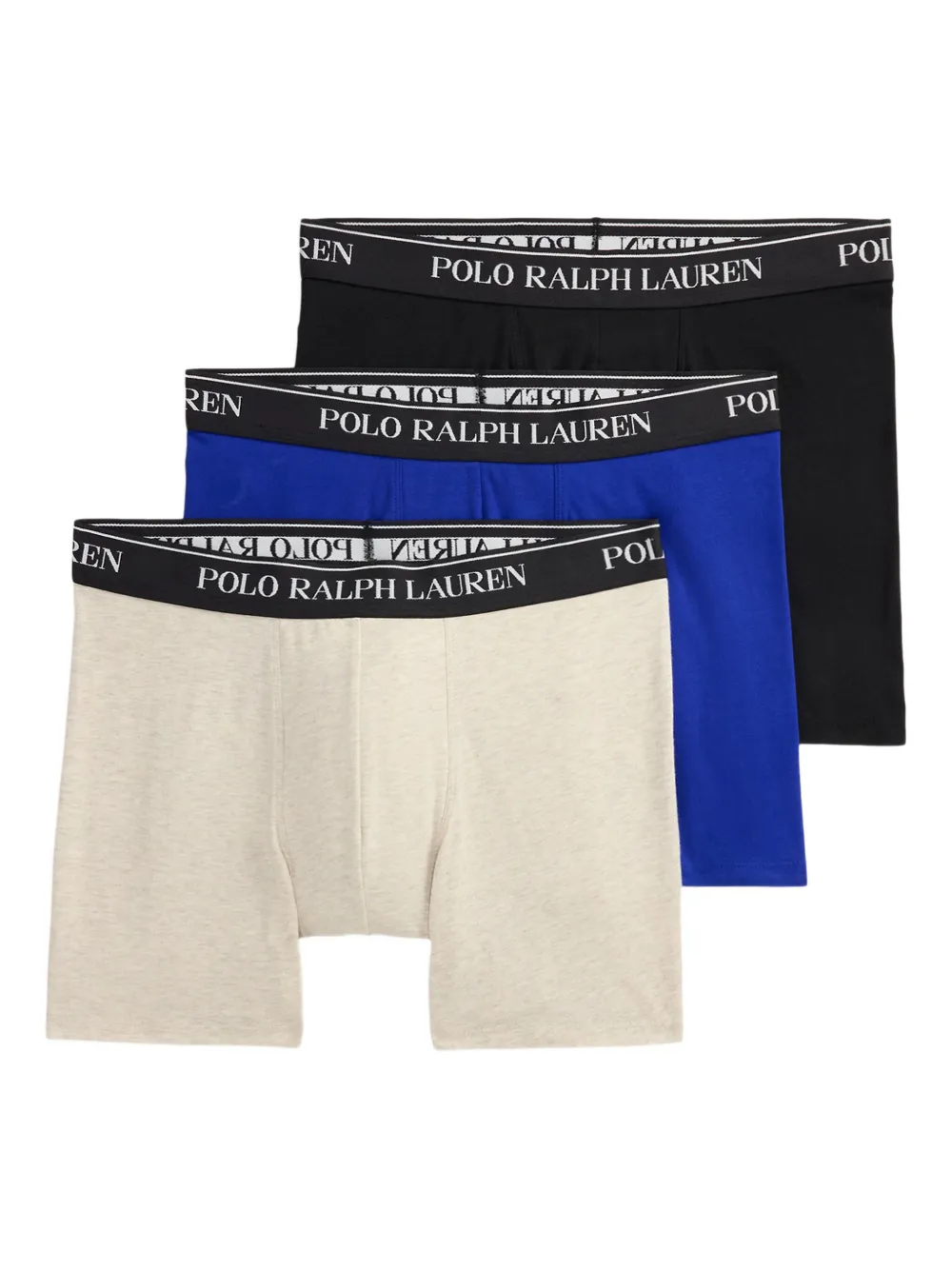 Polo Ralph Lauren Drie boxershorts met elastische tailleband Beige