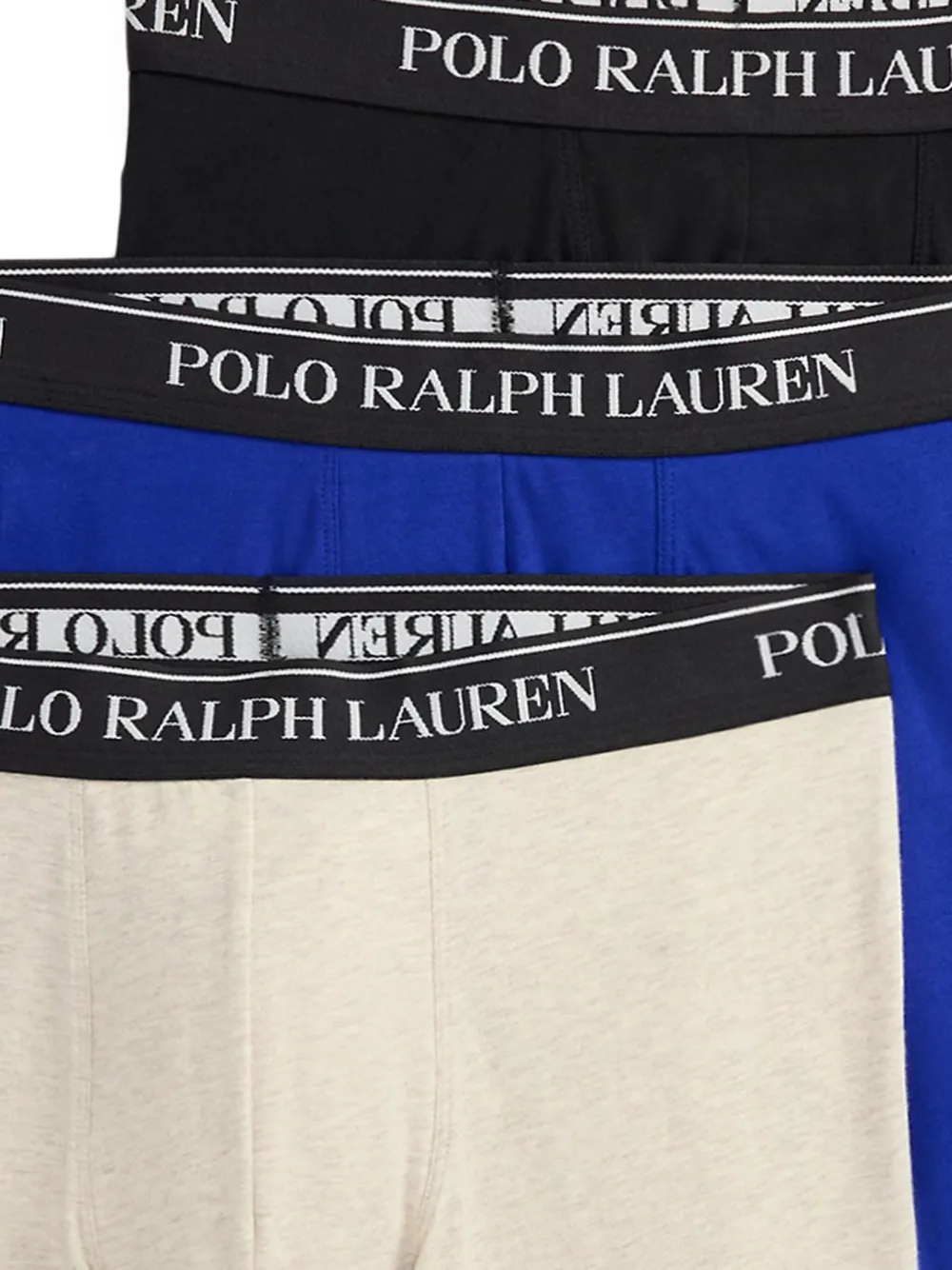 Polo Ralph Lauren Drie boxershorts met elastische tailleband Beige