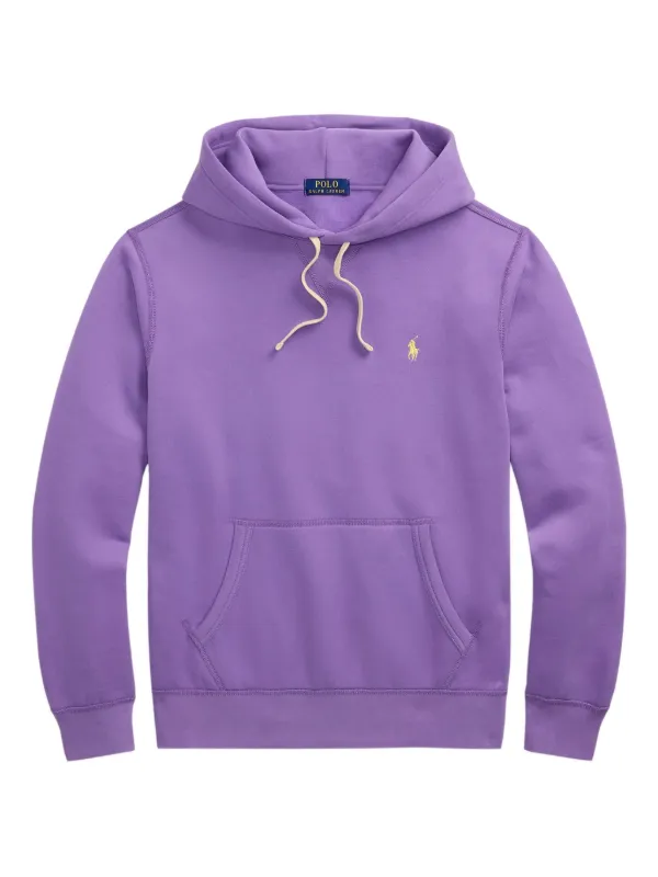 Polo Ralph Lauren long-sleeve Drawstring Hoodie | Purple | FARFETCH GE