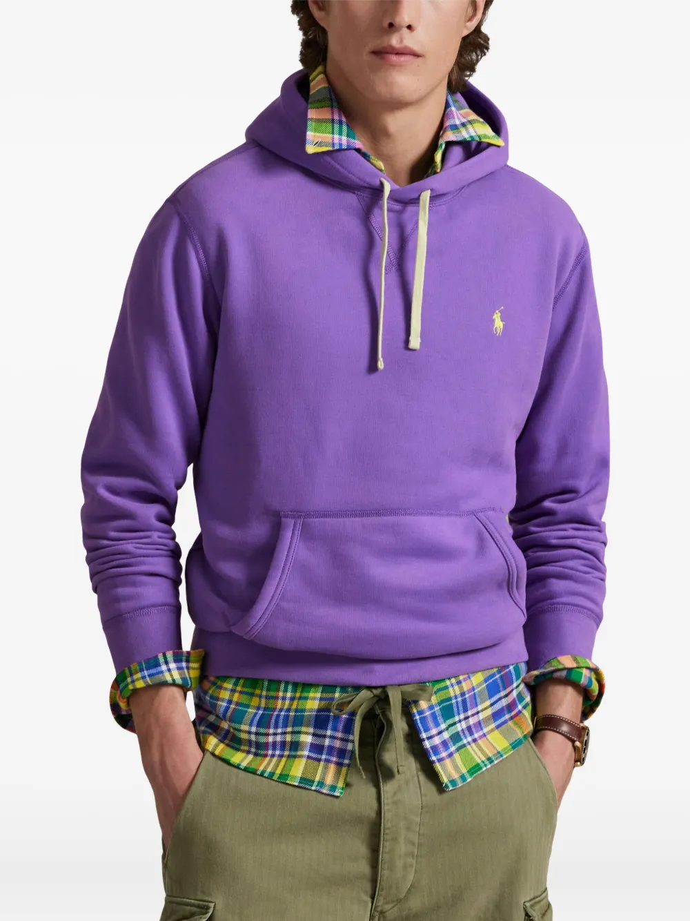 Polo Ralph Lauren Hoodie met trekkoord Paars