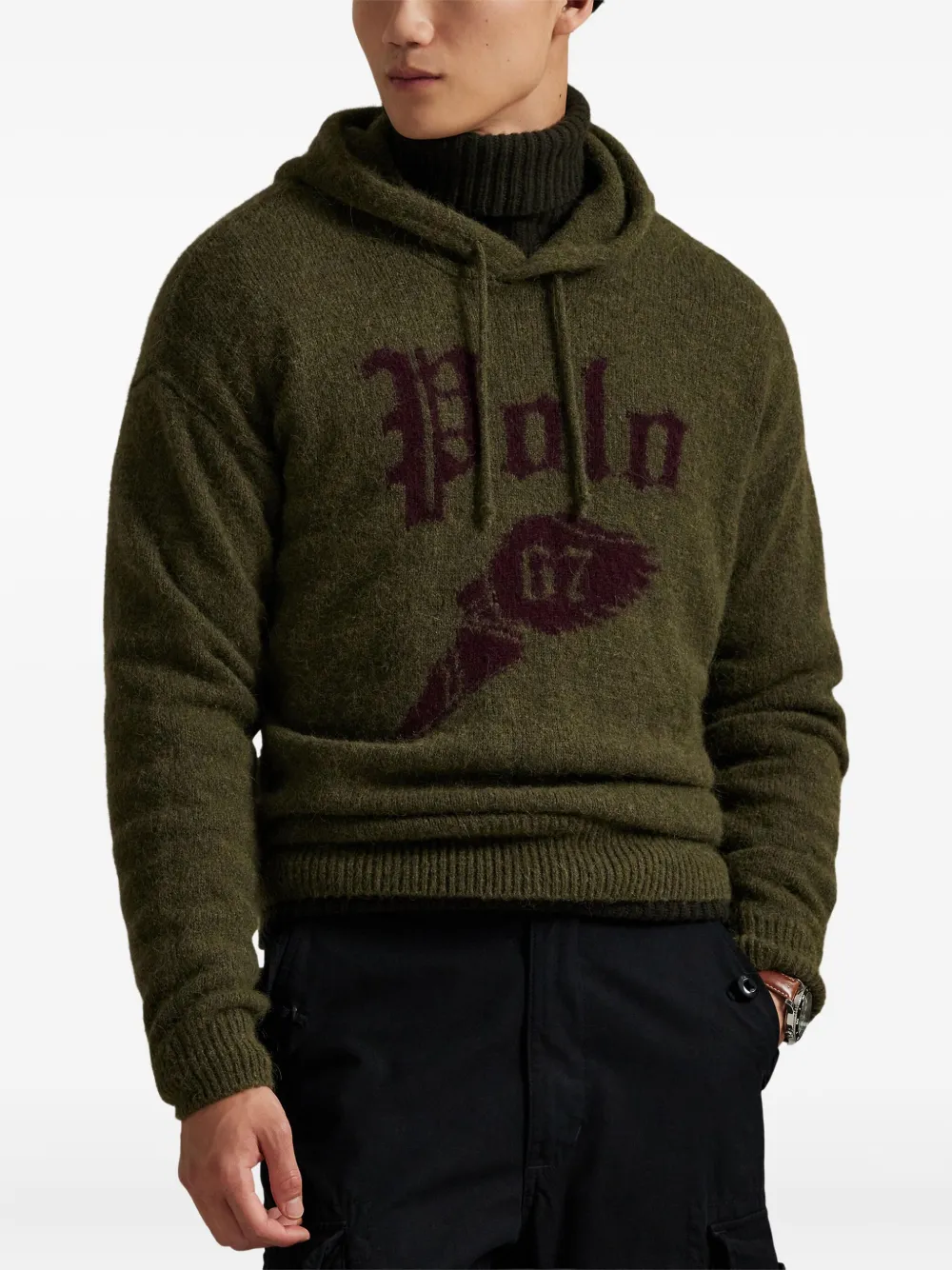 Polo Ralph Lauren Hoodie met geborduurd logo Groen