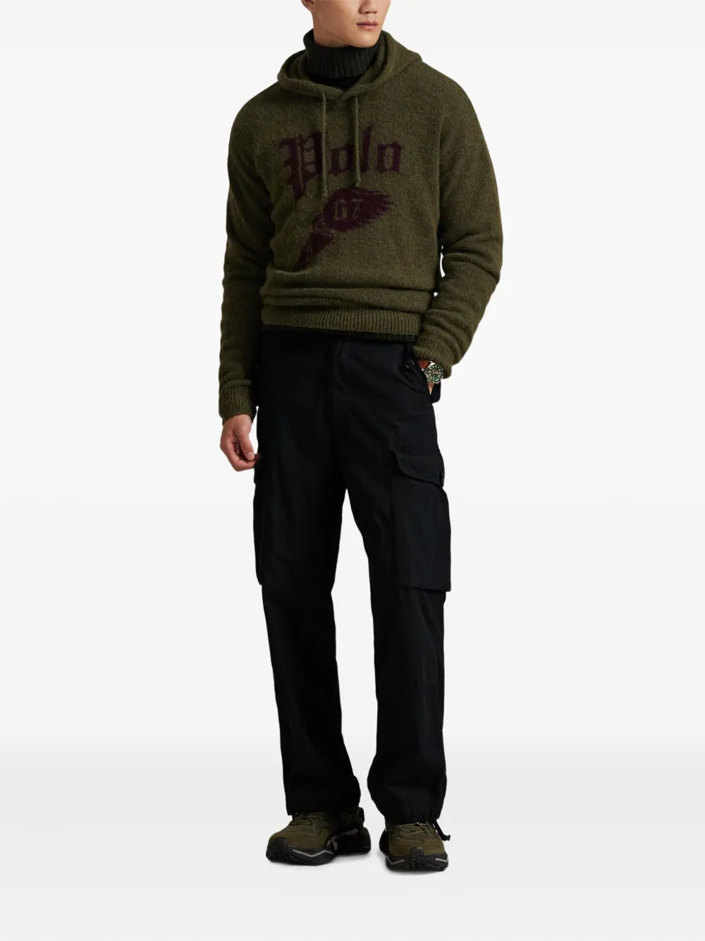 Polo Ralph Lauren Hoodie met geborduurd logo Groen
