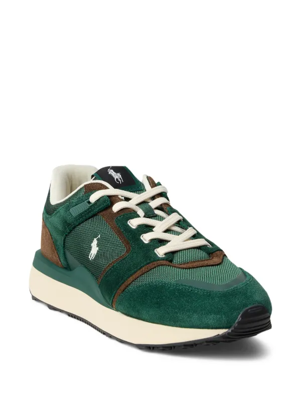 Polo Ralph Lauren Train 89 Suede Sneakers | Green | FARFETCH