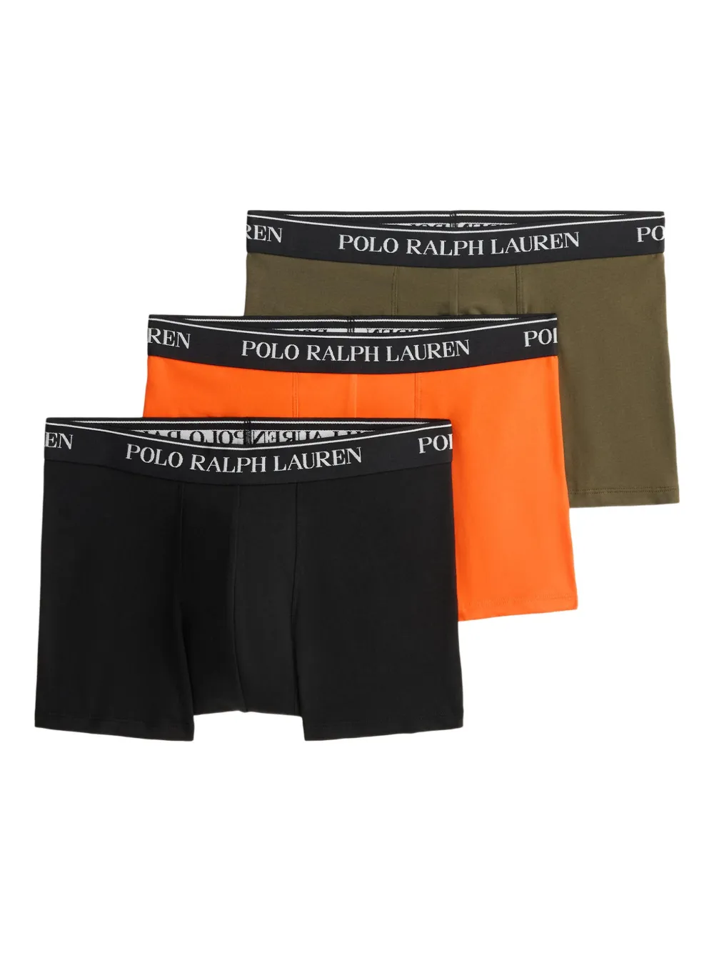 Polo Ralph Lauren Drie boxershorts met elastische tailleband Zwart