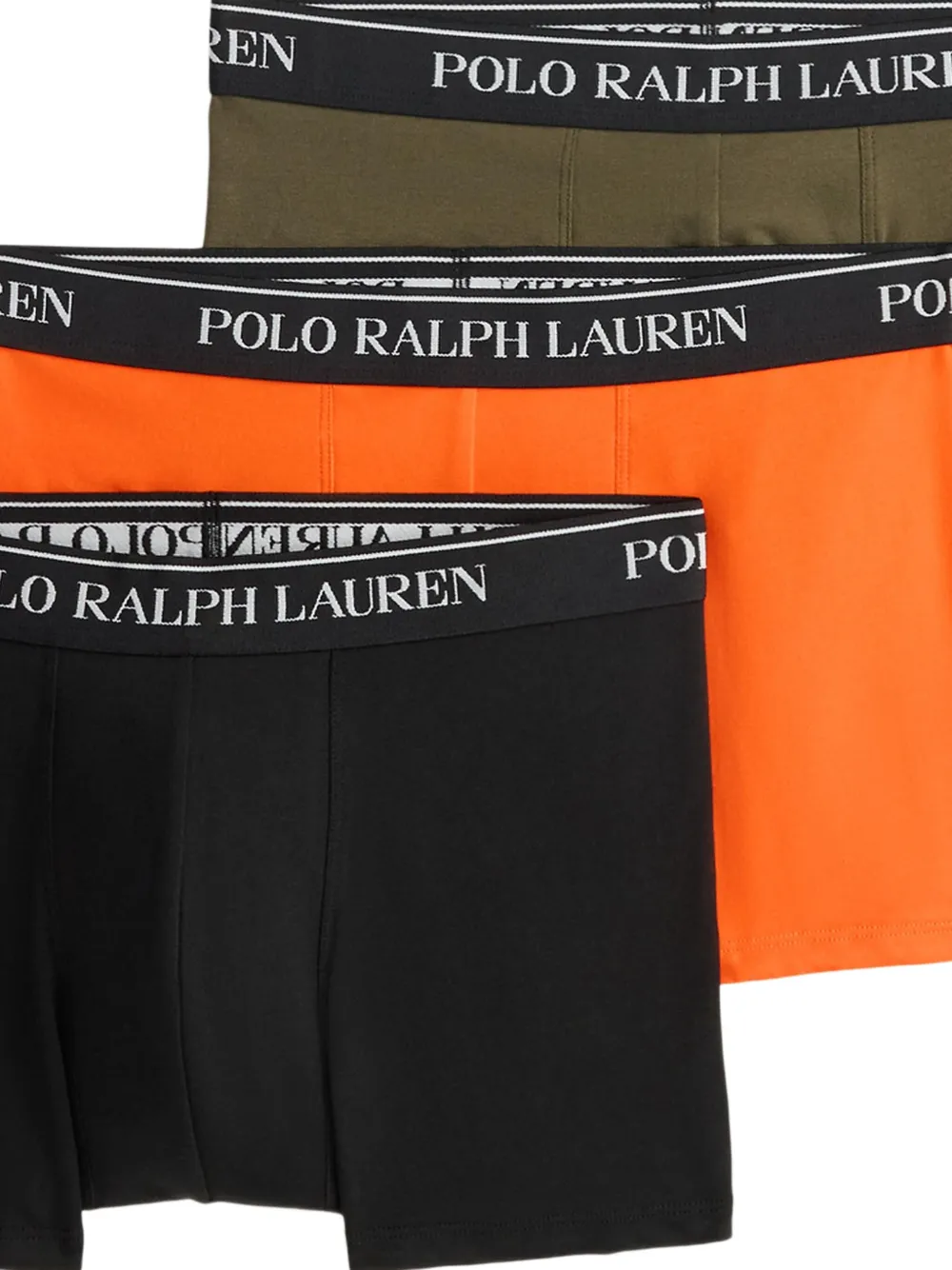 Polo Ralph Lauren Drie boxershorts met elastische tailleband Zwart