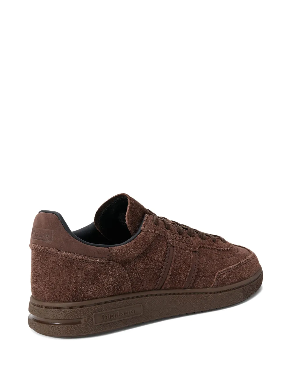 Polo Ralph Lauren logo-detail suede sneakers Brown