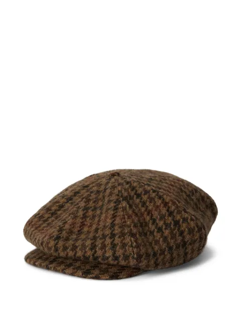 Polo Ralph Lauren houndstooth newsboy cap