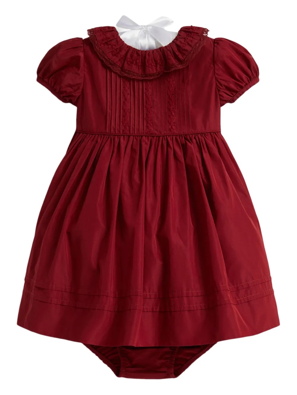 POLO RALPH LAUREN KIDS Abito a maniche corte con colletto (2 pezzi) - Rosso