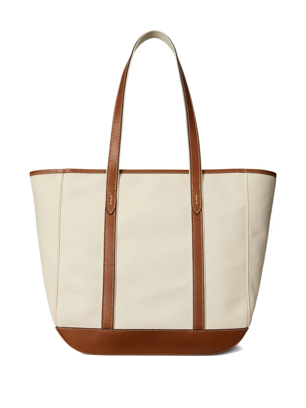 Polo Ralph Lauren Canvas shopper met geborduurd logo Beige