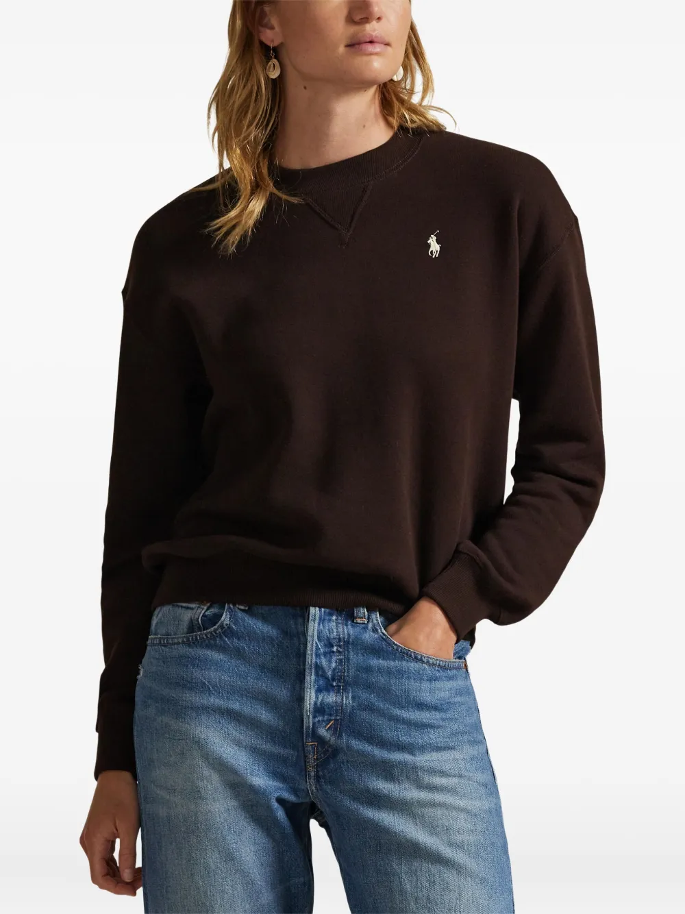 Polo Ralph Lauren Sweater met ronde hals Bruin