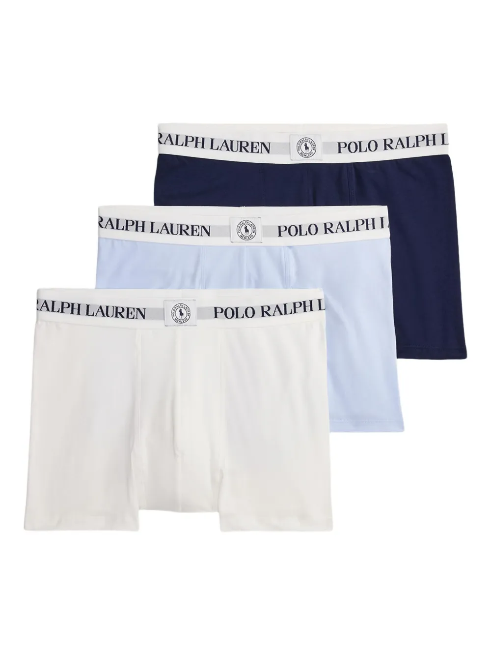 Polo Ralph Lauren Drie boxershorts met logoband Wit