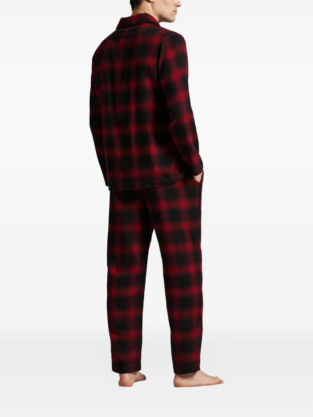 Polo Ralph Lauren Check-bear Pyjamas In Red