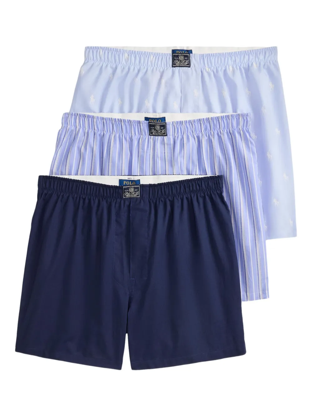 Polo Ralph Lauren Twee katoenen boxershorts Blauw