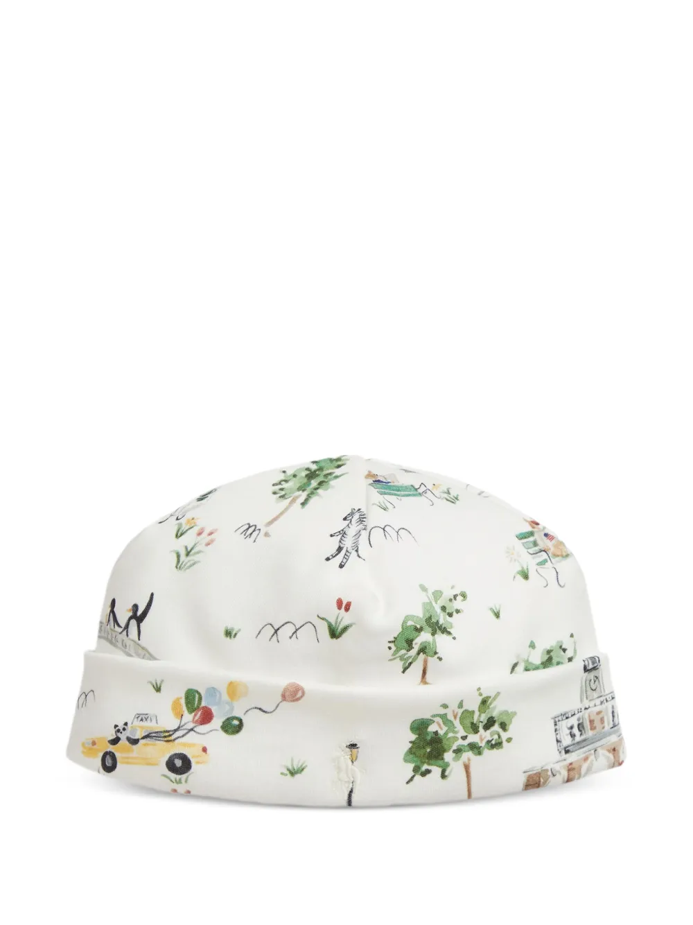 POLO RALPH LAUREN KIDS プリント ビーニー - ホワイト POLO RALPH LAUREN KIDS プリント ビーニー - ホワイト