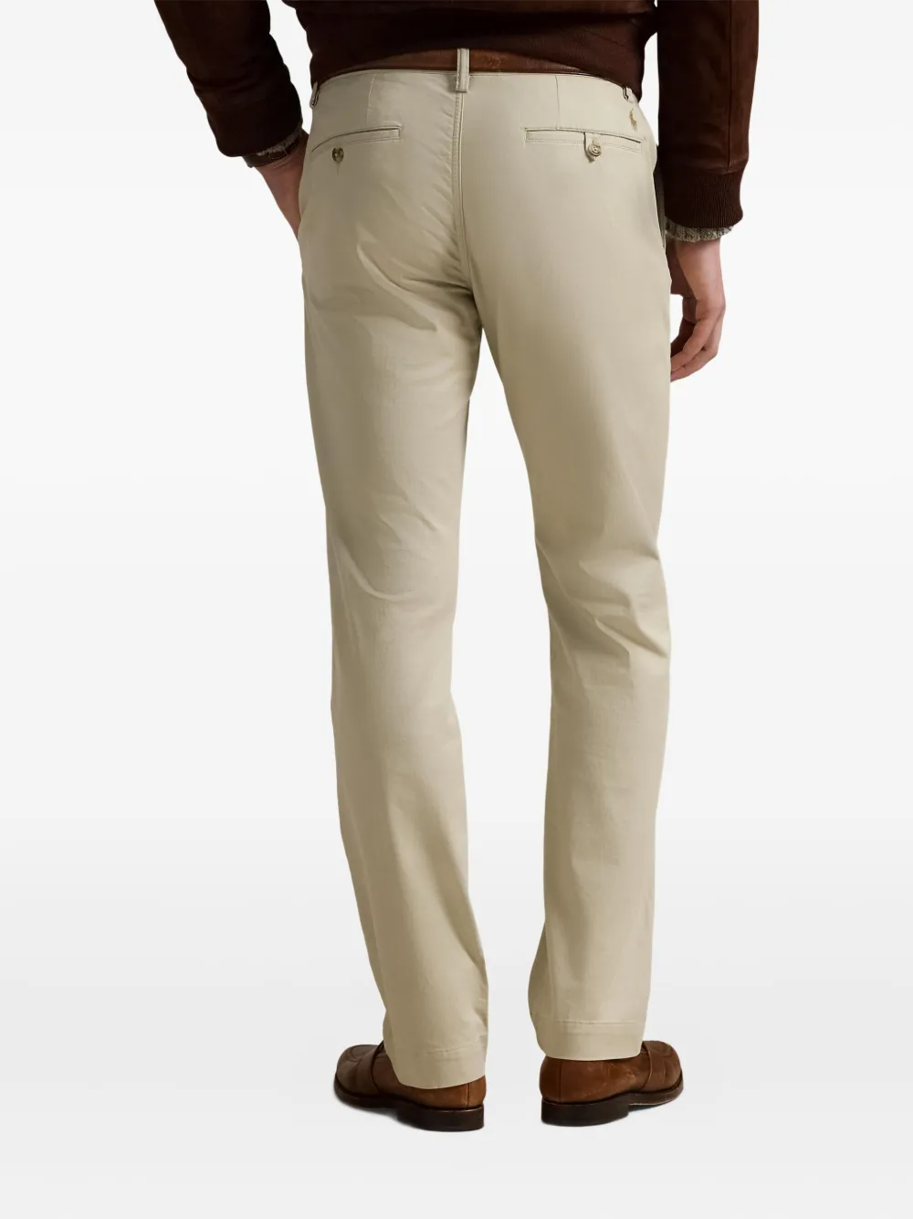 Polo Ralph Lauren Twill broek met platte voorkant Beige