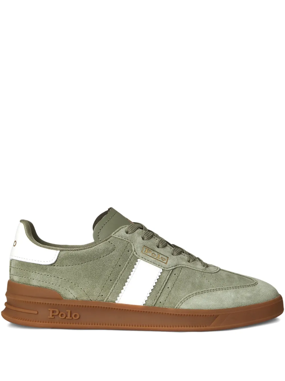 Polo Ralph Lauren Master Court suède low-top sneakers Grijs
