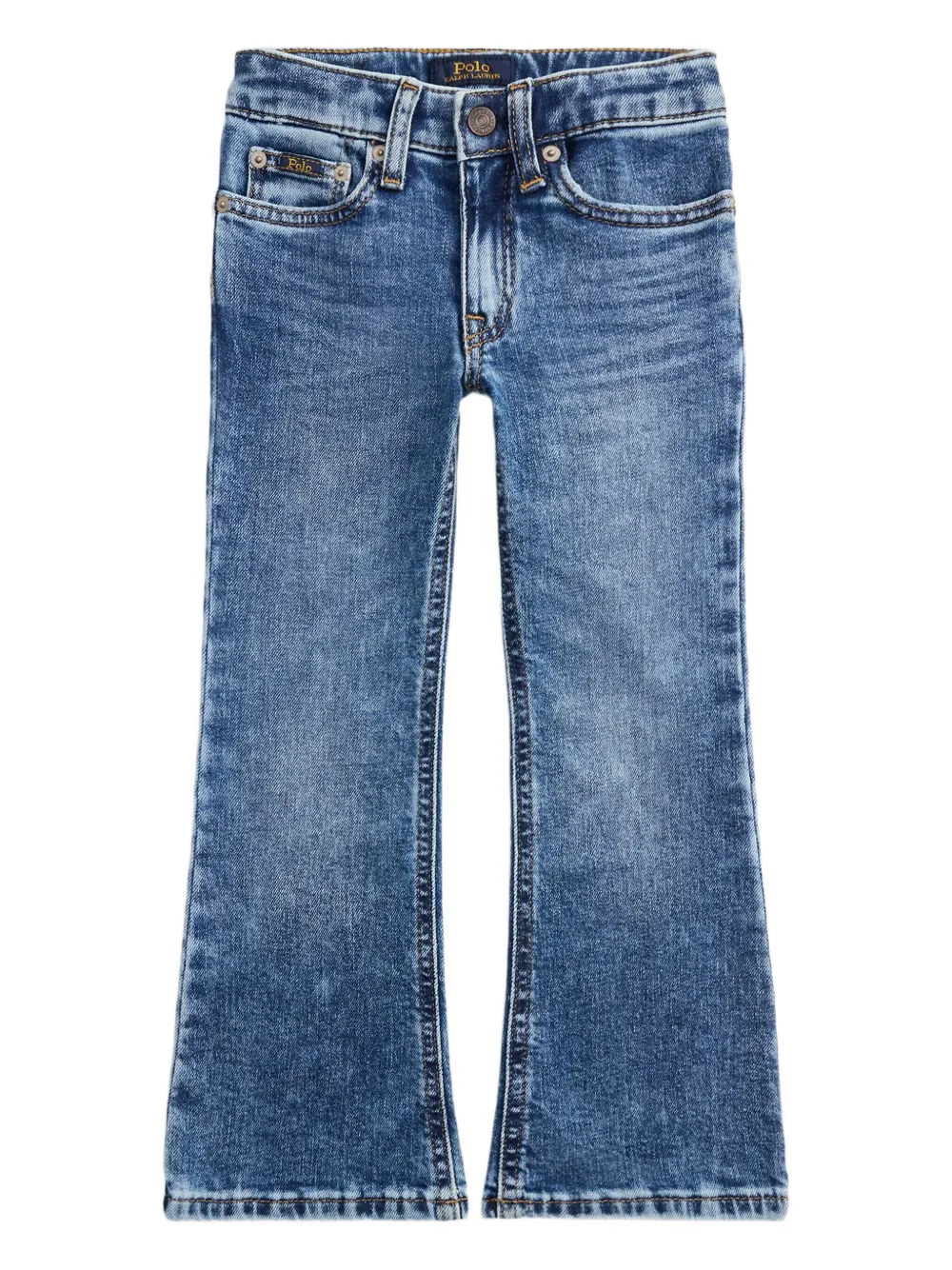 POLO RALPH LAUREN KIDS cotton trousers Blauw